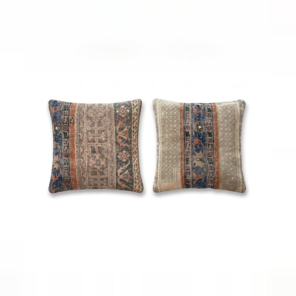 Turkish Rug Pillow Cover Set of 2 | 24'' x 24'' - front view