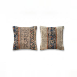 Turkish Rug Pillow Cover Set of 2 | 24'' x 24'' - front view