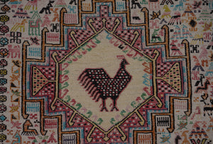 Vintage Soumac Kilim Rug 4' x 6'5''