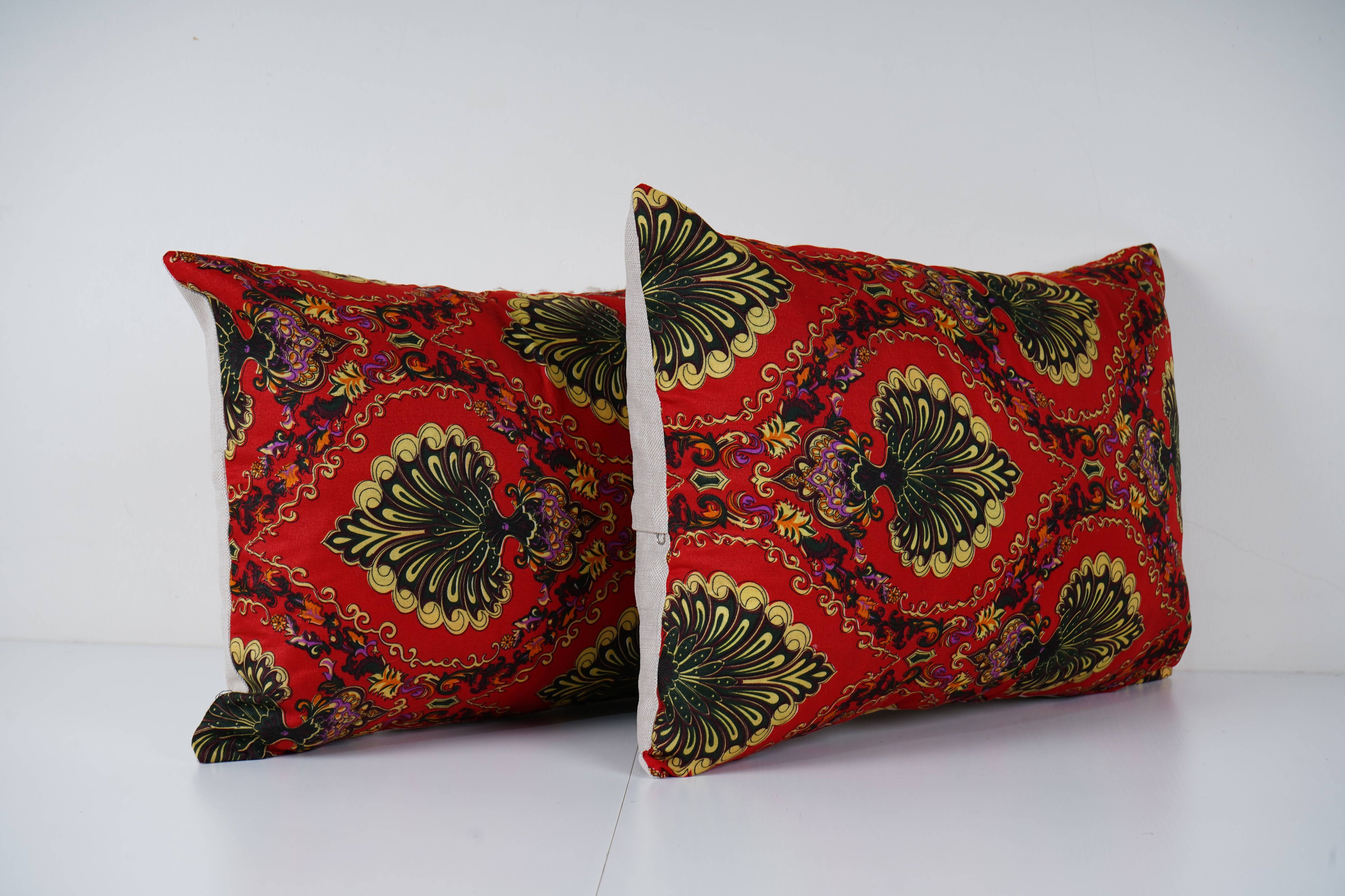Uzbek Roller Printed Pillow Cover Set of 2 | 14'' x 22''