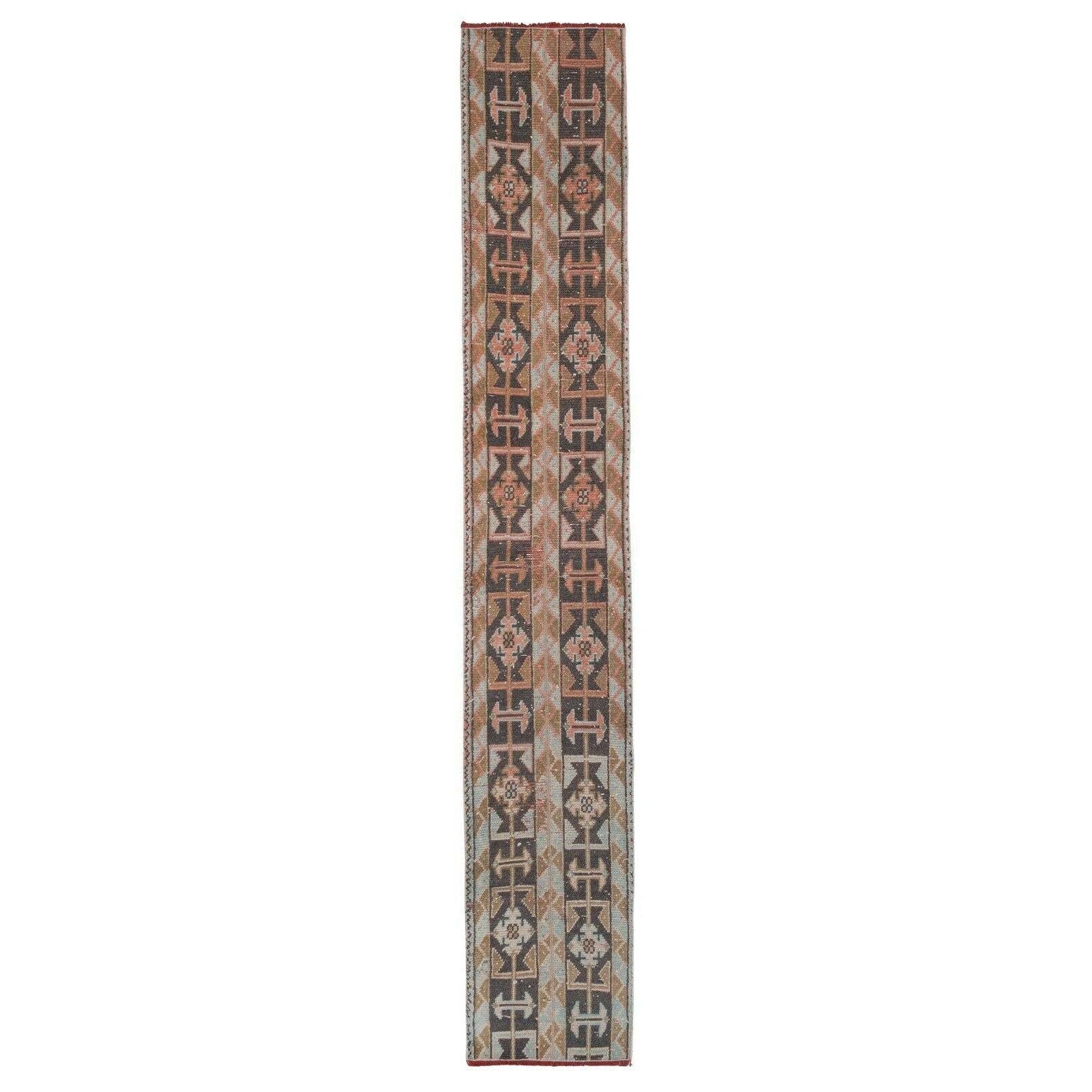 Vintage Turkish Runner Rug 1'7'' x 9'7''