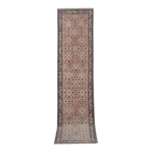 Vintage Caucasian Runner Rug 3'2'' x 13'7''