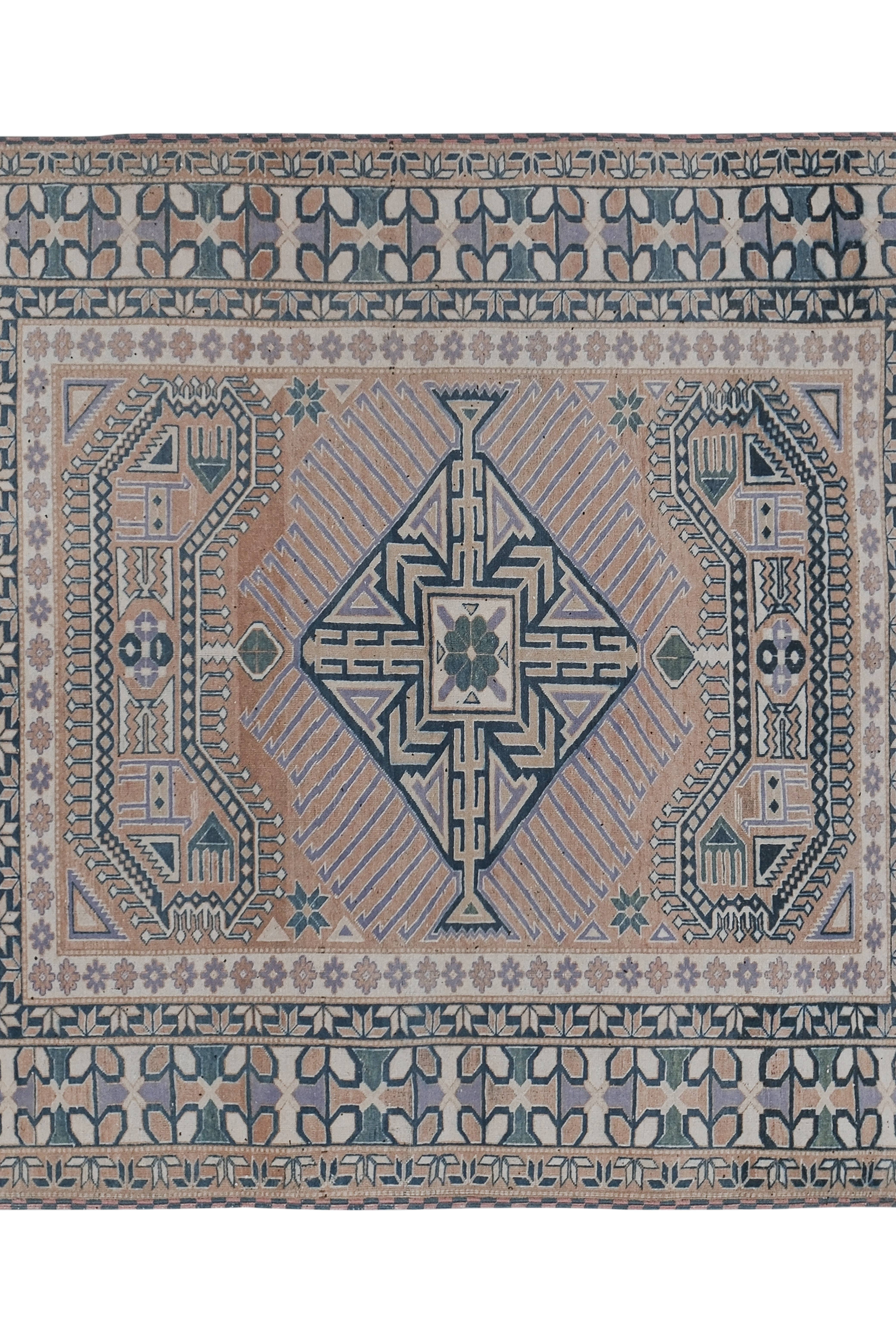 Vintage Oushak Rug 6' x 6'4''