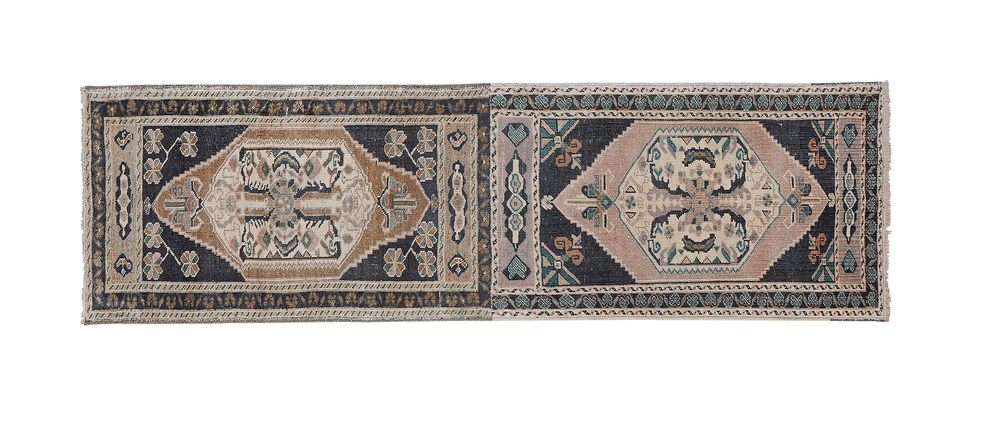 Vintage Turkish Runner Rug 1'9'' x 6'6''