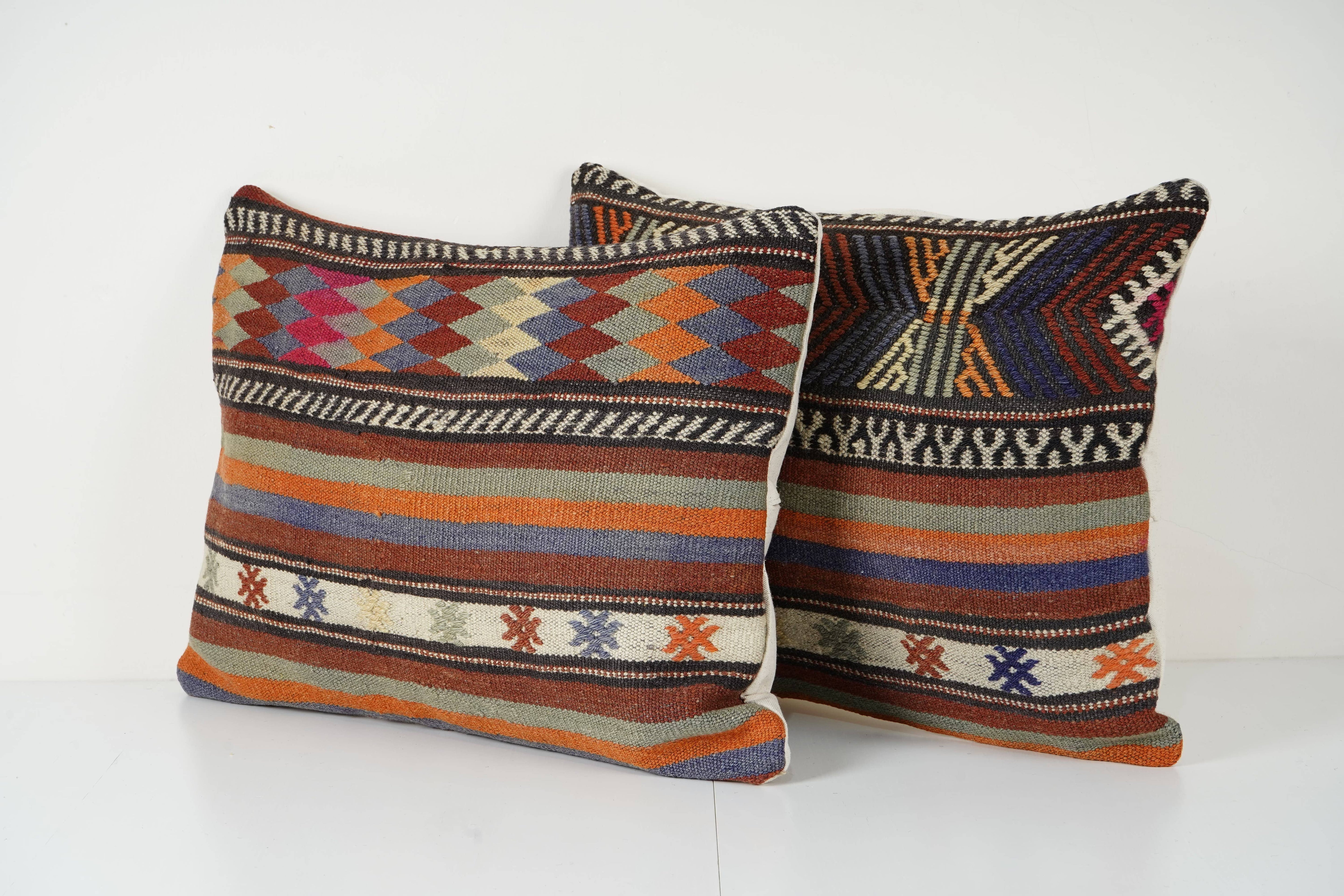 Kilim Pillow Cover Set of 2 | 18'' x 24''