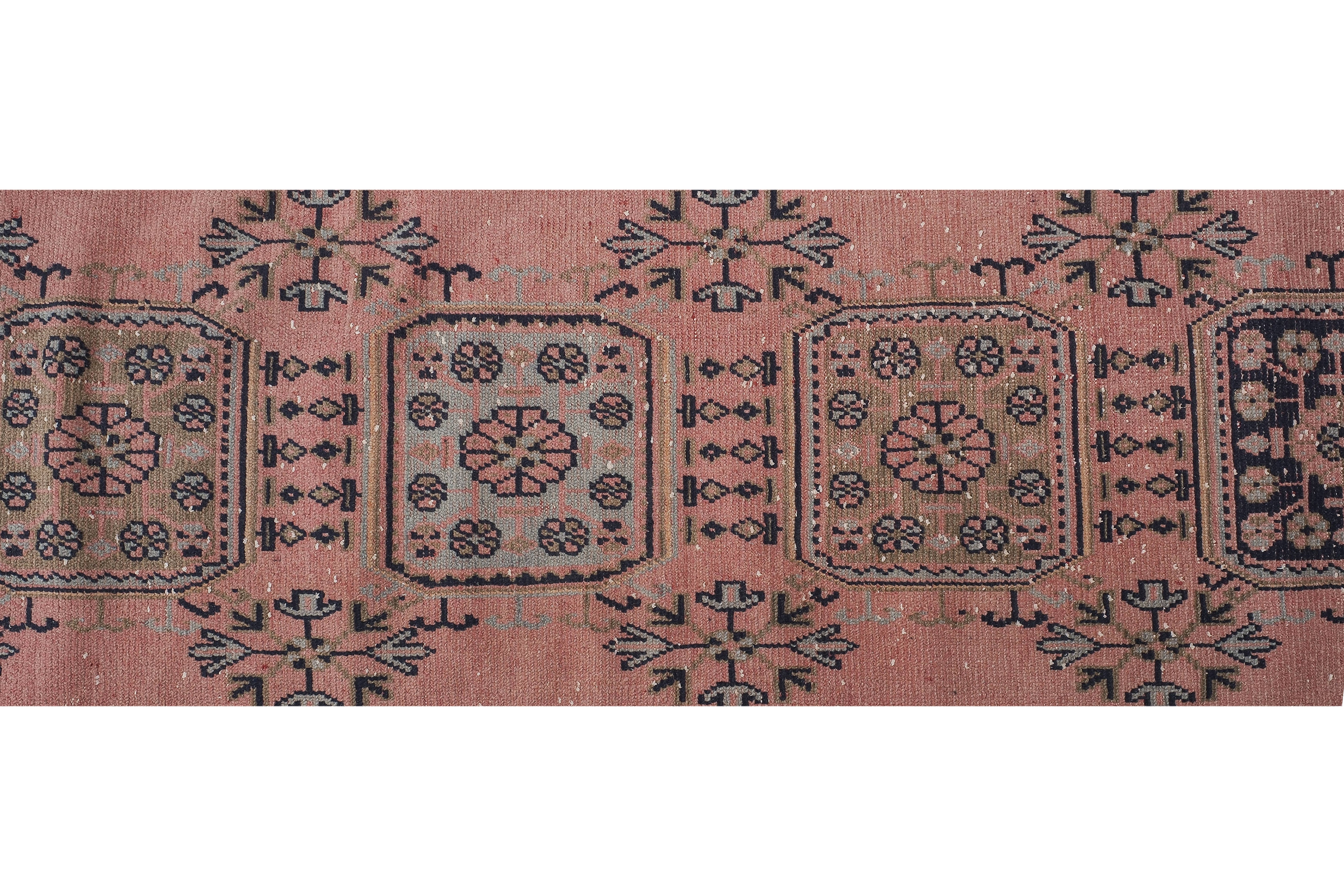Vintage Turkish Runner Rug 2'6'' x 21'2''