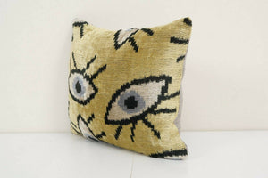 Silk Ikat Velvet Pillow Cover | 10'' x 14''
