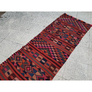 Vintage Turkish Kilim Runner 2'4'' x 8'4''