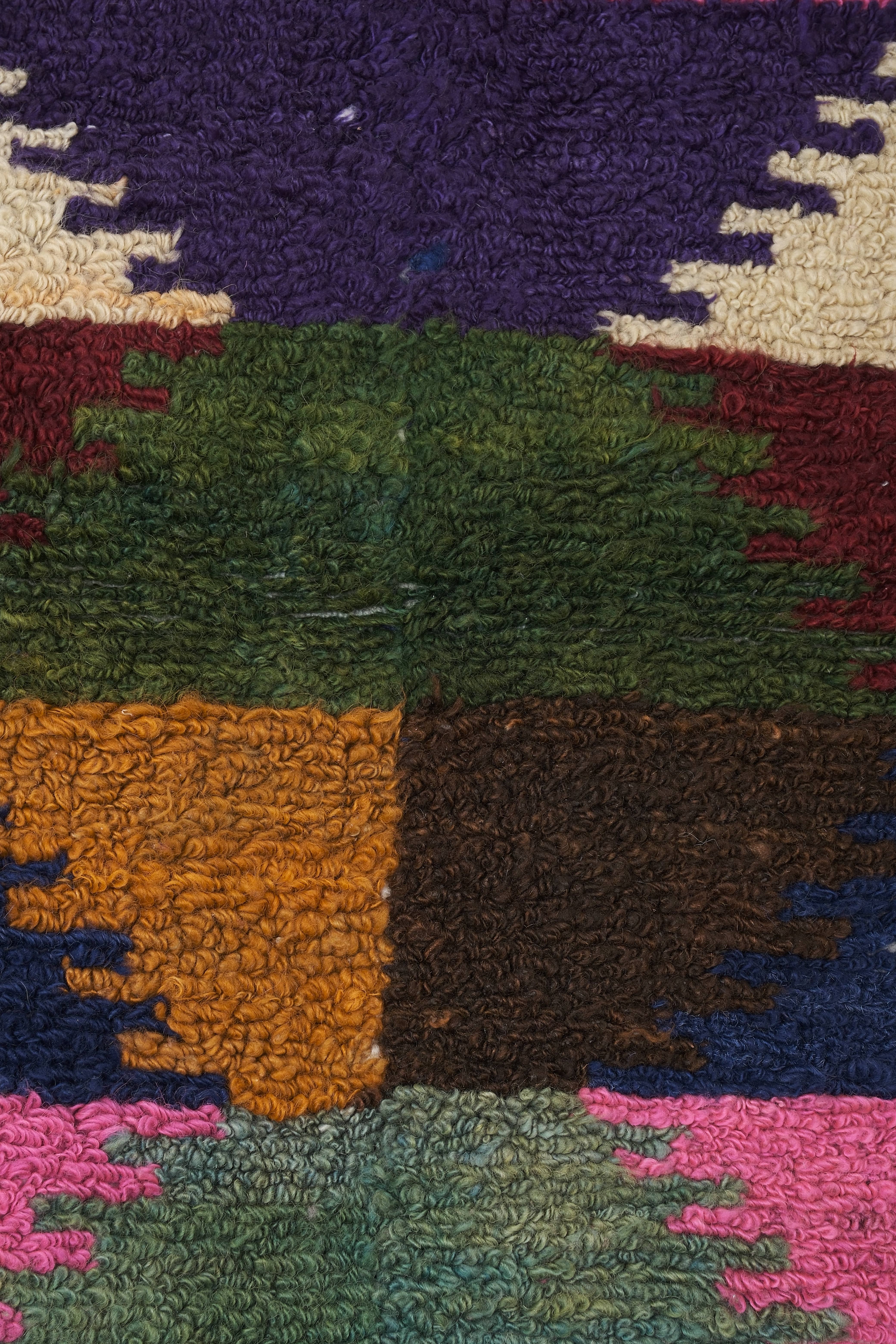 Vintage Turkish Shaggy Tulu Rug 45'' x 55''