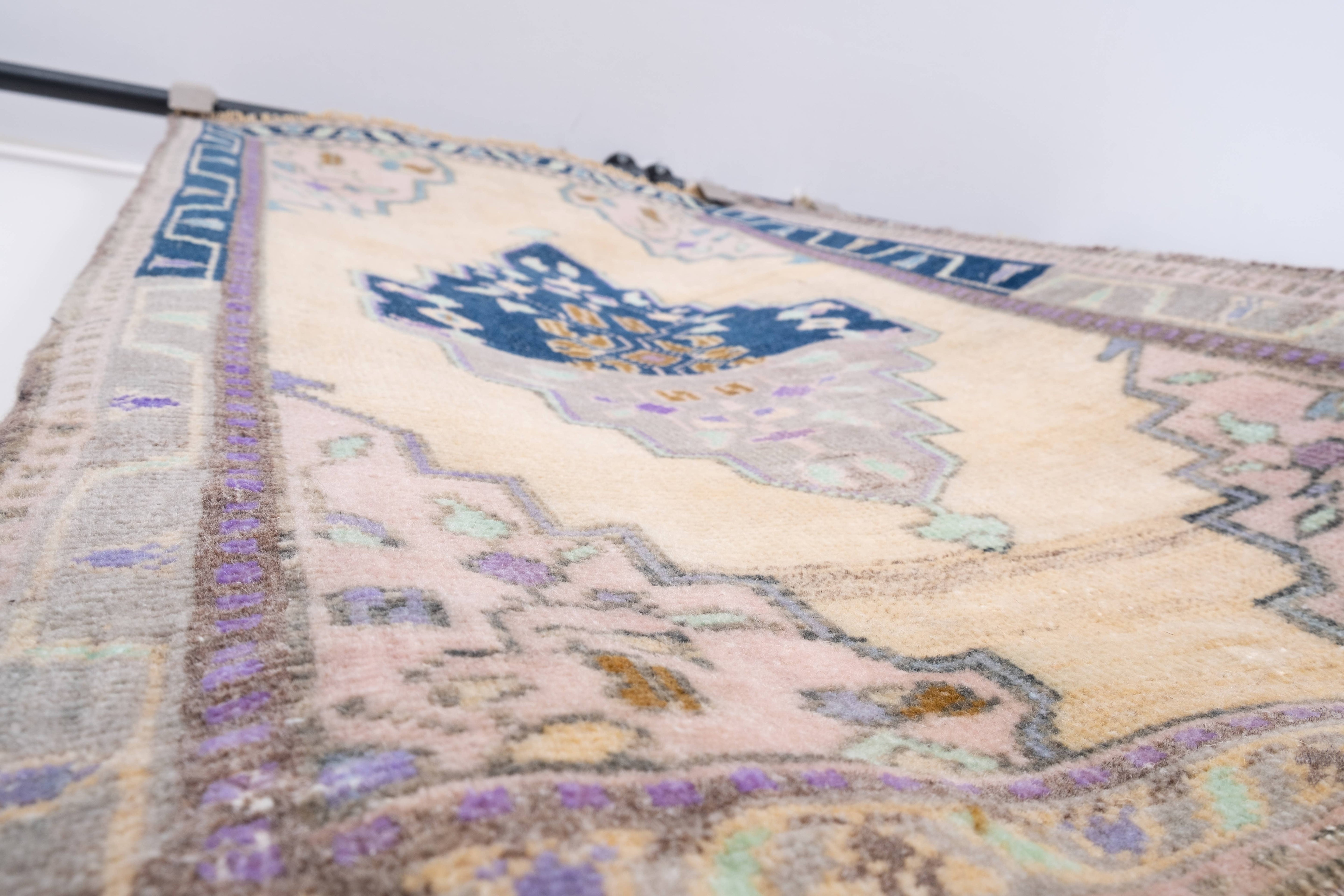 Vintage Turkish Yastik Rugs Set of 2 | 20'' x 39''