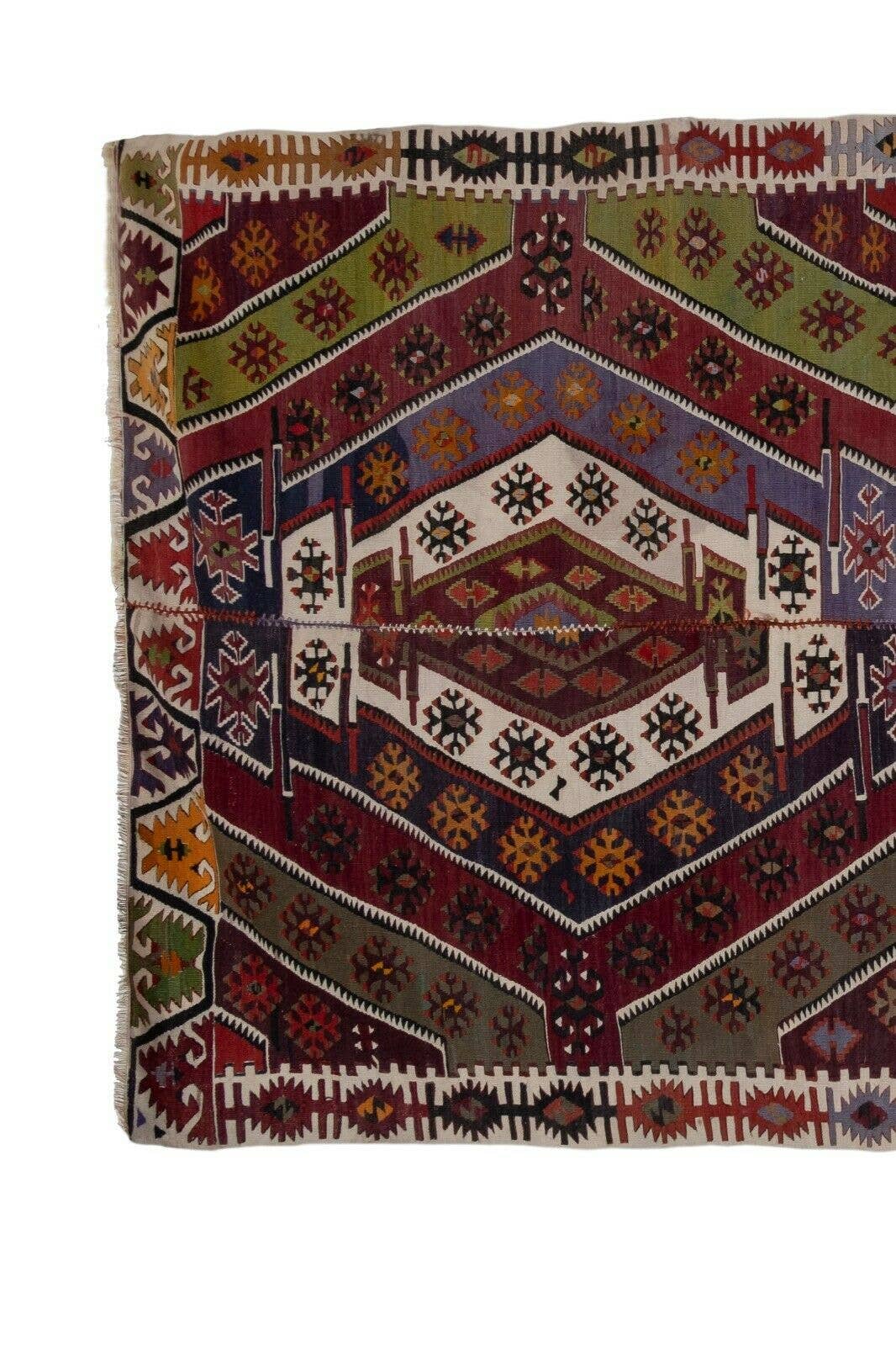 Vintage Turkish Kilim Runner 2'6'' x 12'6''
