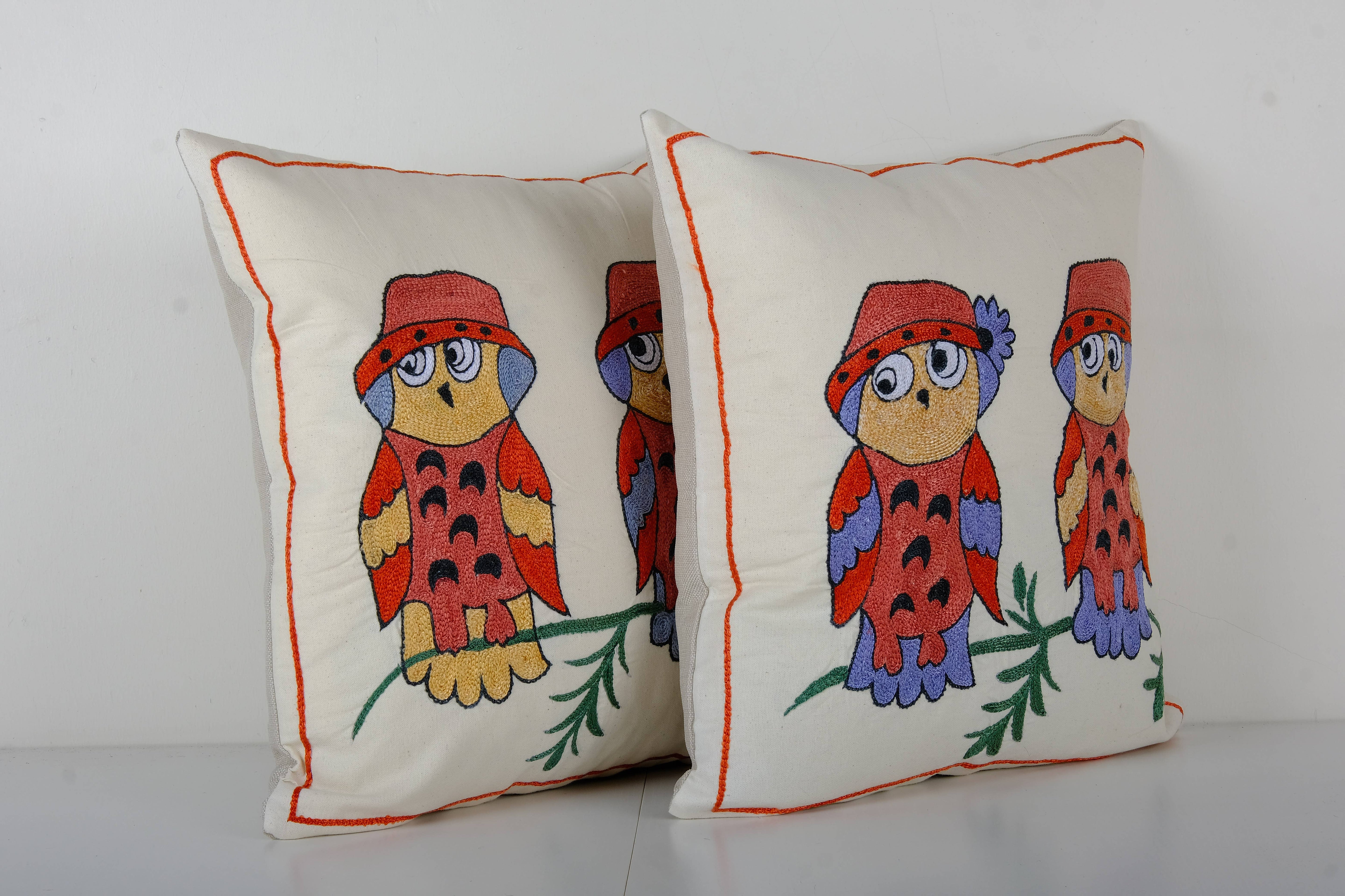Suzani Pillow Cover Set of 2 | 17'' x 19''