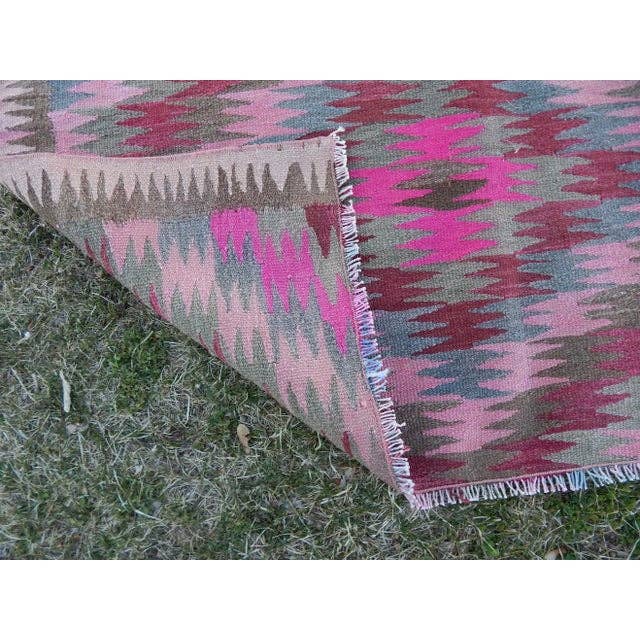 Vintage Caucasian Kilim Runner 3'11'' x 9'6''