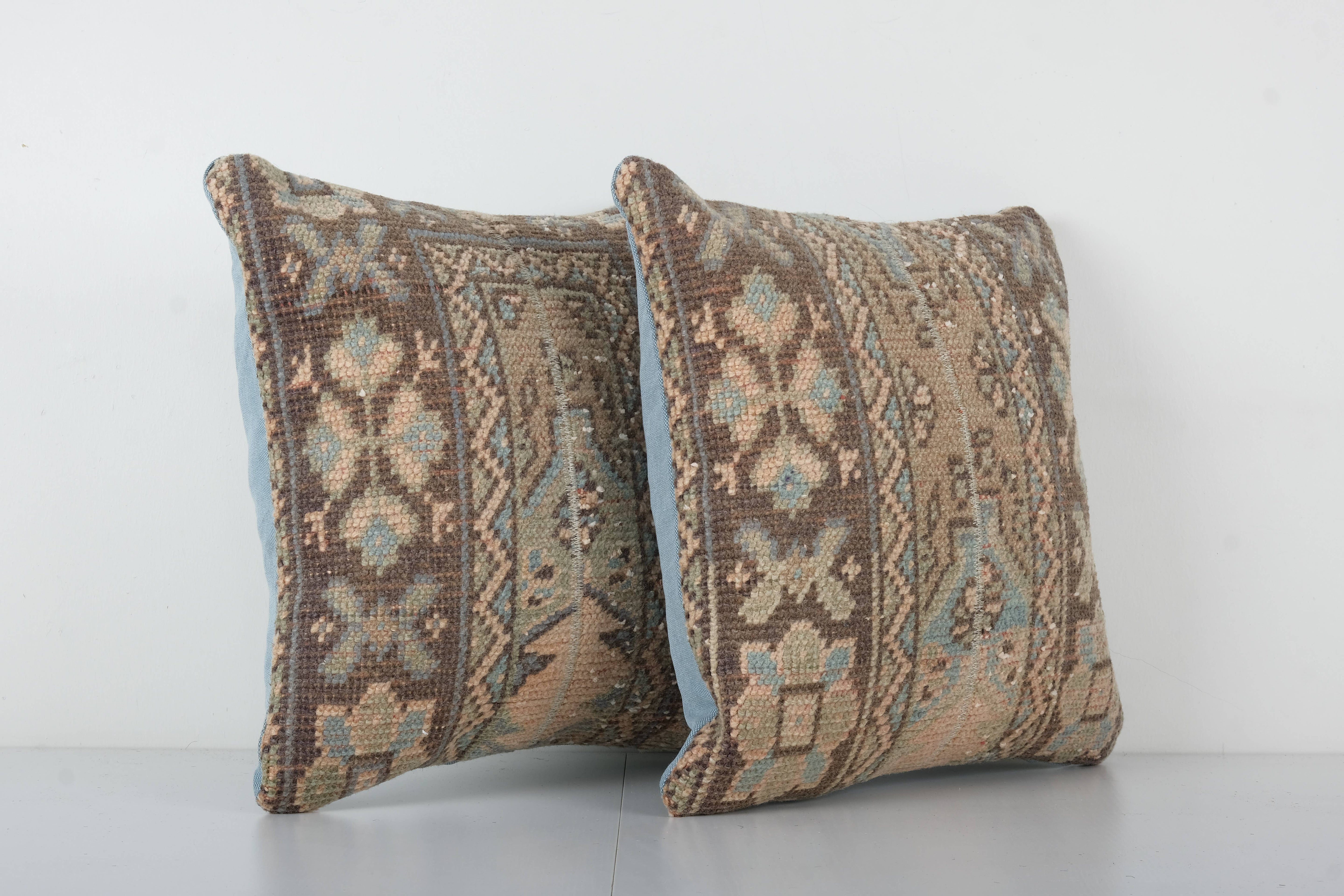 Rug Pillow Cover Set of 2 | 18'' x 18''