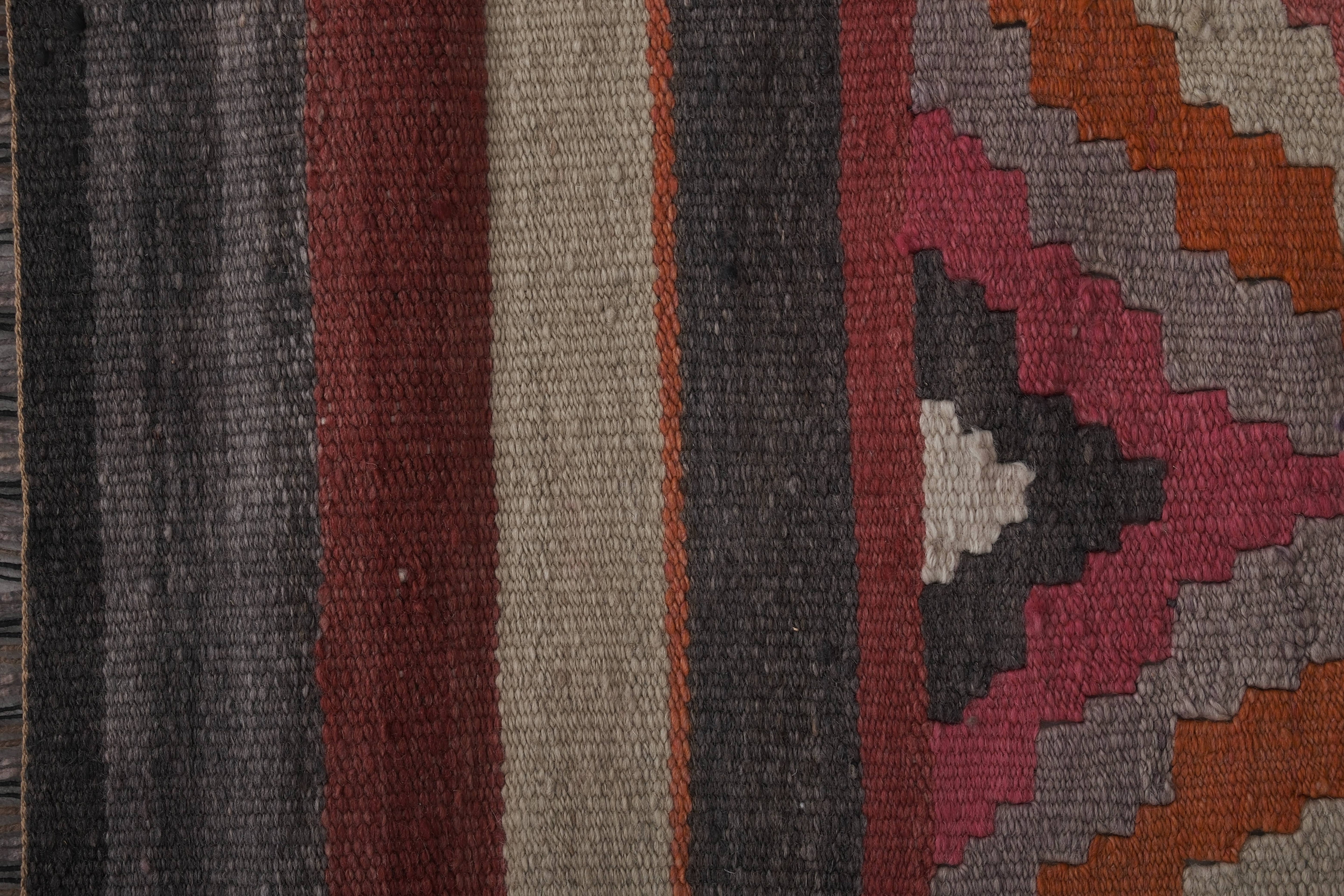 Vintage Turkish Kilim Runner 2'6'' x 11'9''