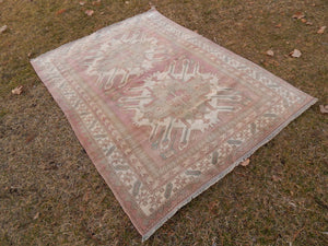 Vintage Oushak Rug 4'9'' x 6'8''