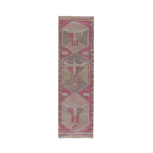 Vintage Turkish Runner Rug 3'5'' x 11'6''