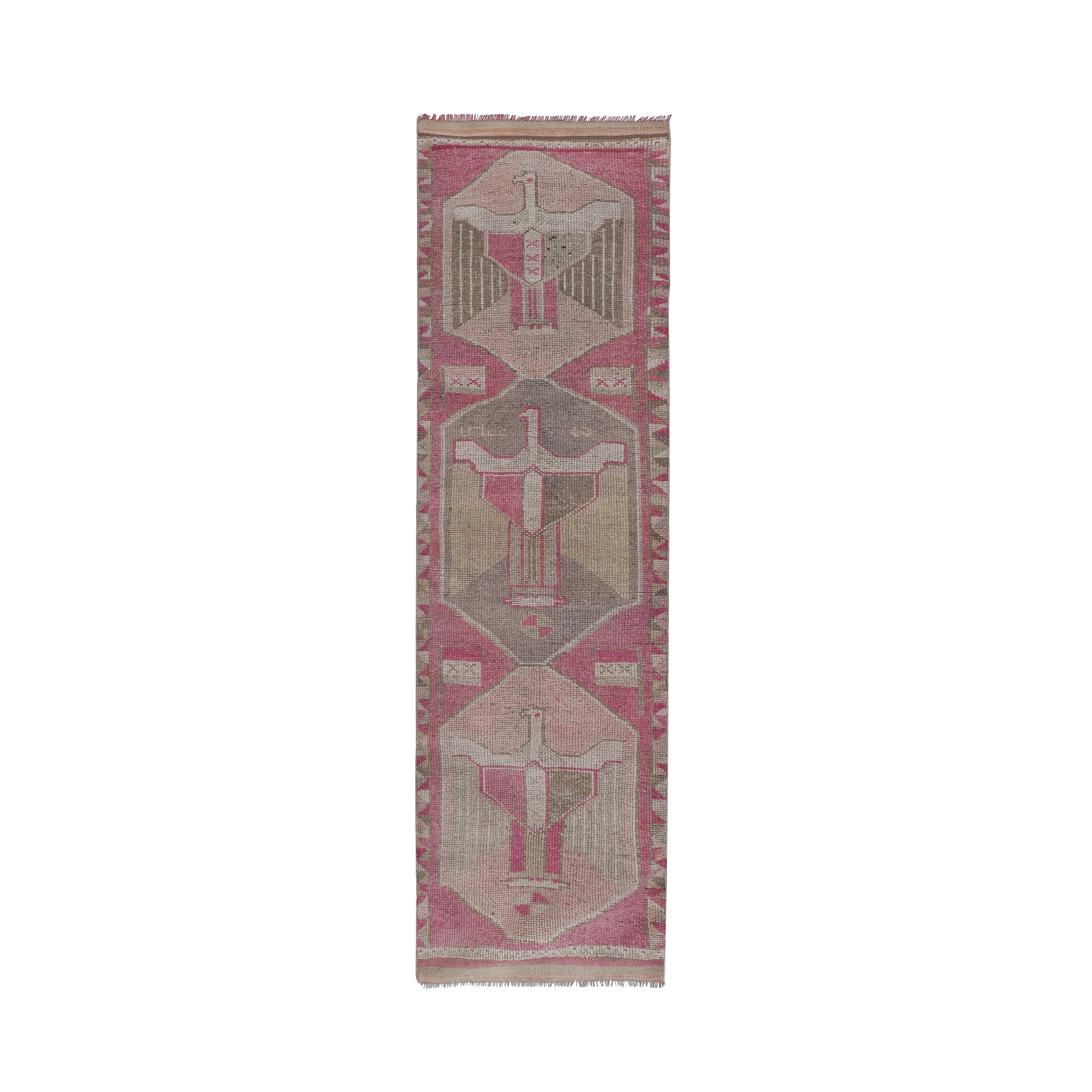 Vintage Turkish Runner Rug 3'5'' x 11'6''