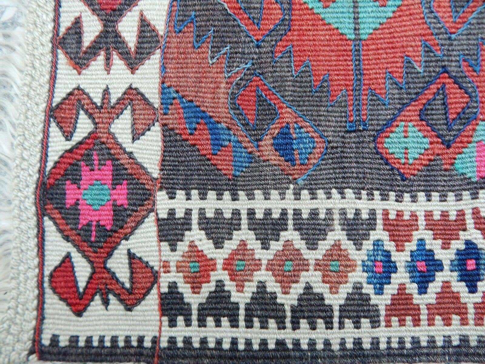 Vintage Turkish Kilim Rug 4'10'' x 12'11''