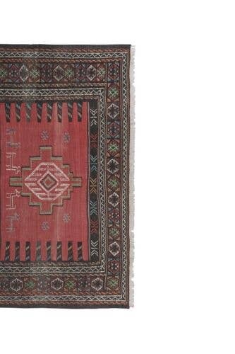 Vintage Turkish Soumac Kilim Rug 3'6'' x 6'1''