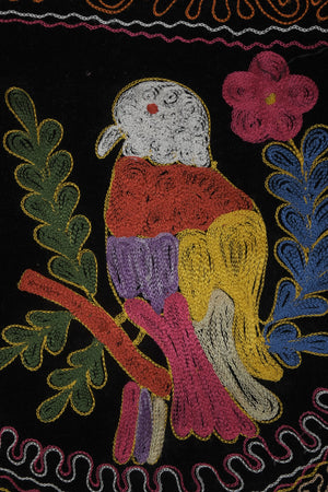 Parrot Suzani Table Runner | 1'7'' x 12'4''