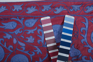 Silk Suzani Wall Hanging & Bedspread 3'1'' x 6'3''