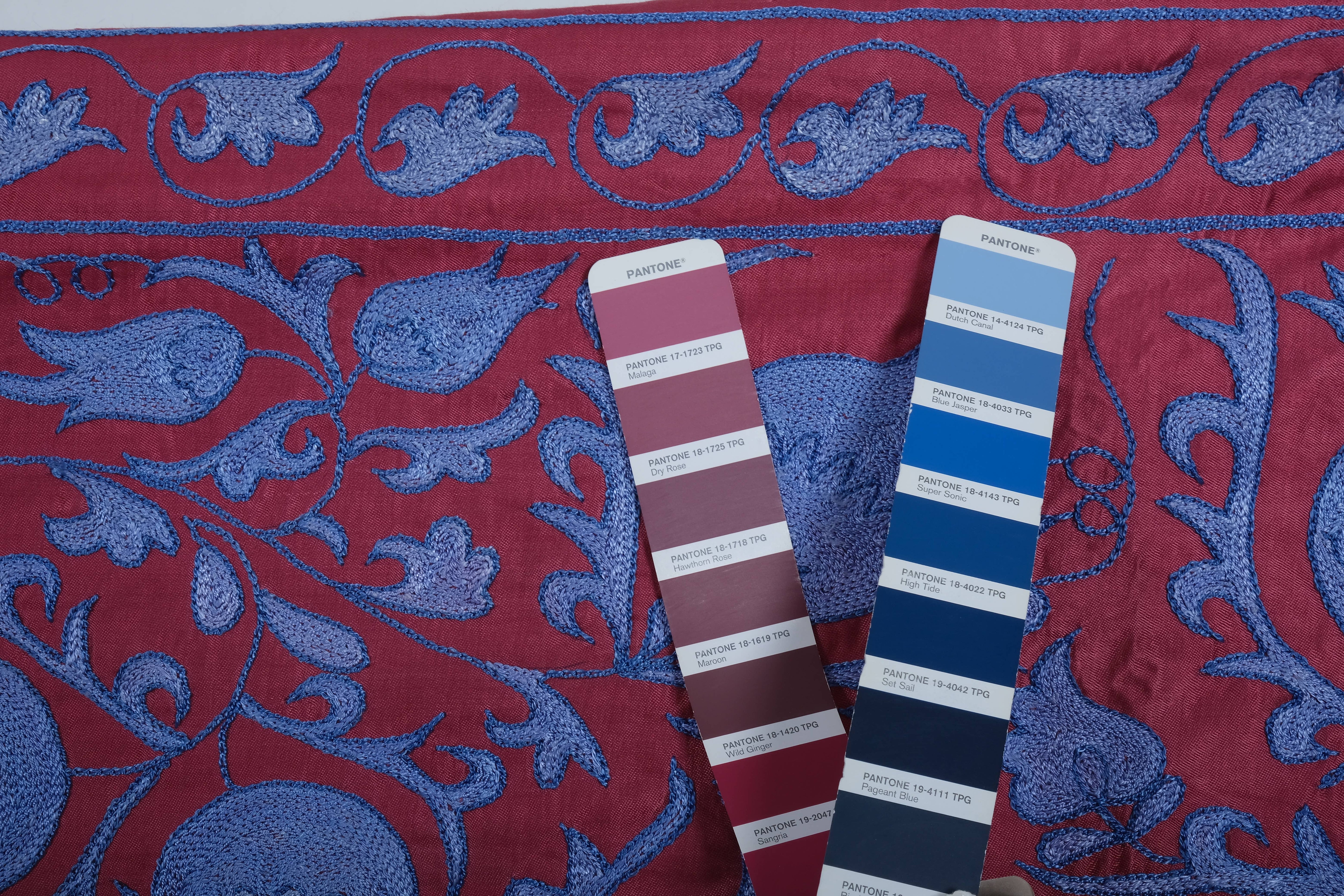 Silk Suzani Wall Hanging & Bedspread 3'1'' x 6'3''