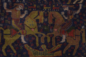 Vintage Caucasian Rug 36'' x 56''