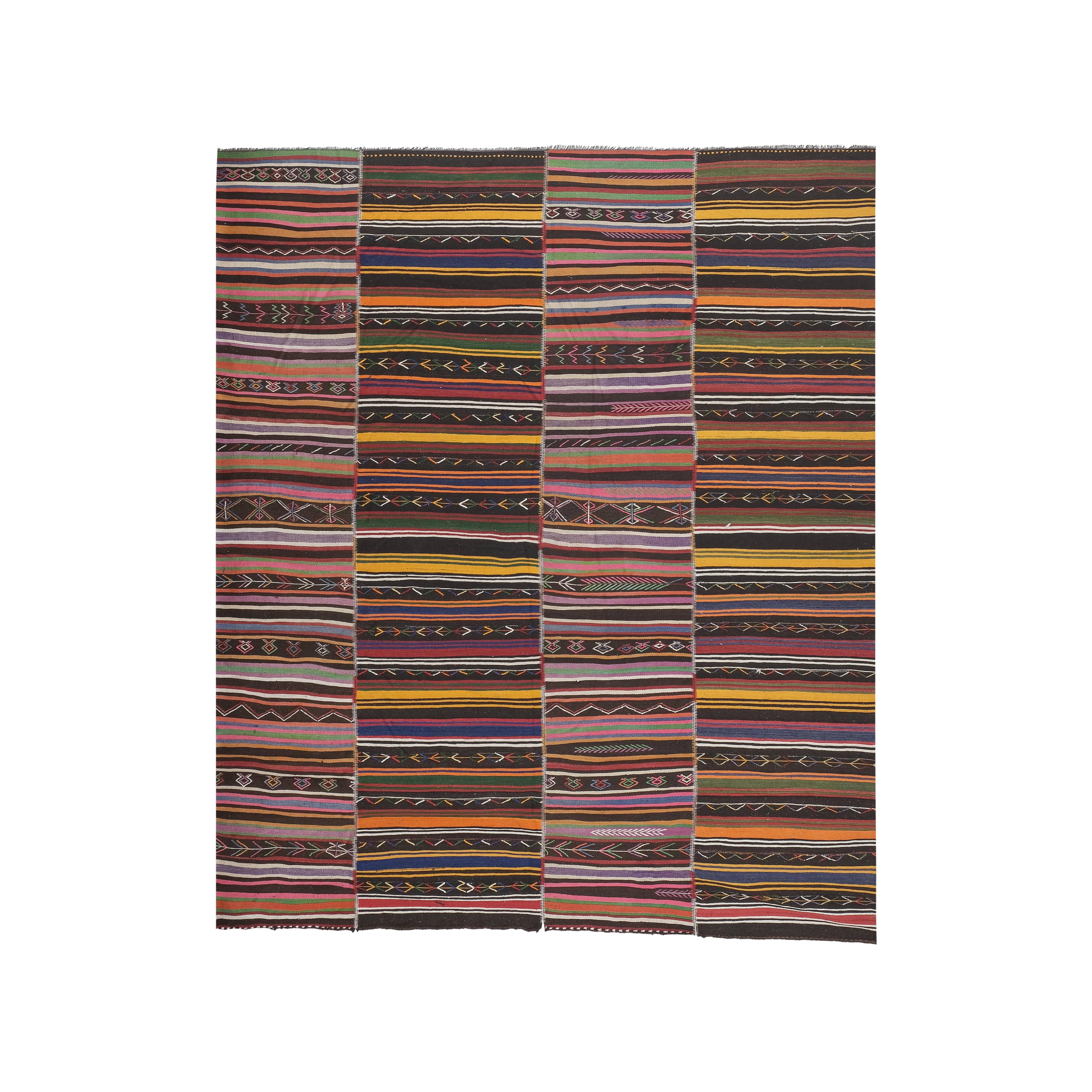 Vintage Turkish Kilim Rug 10' x 11'5''