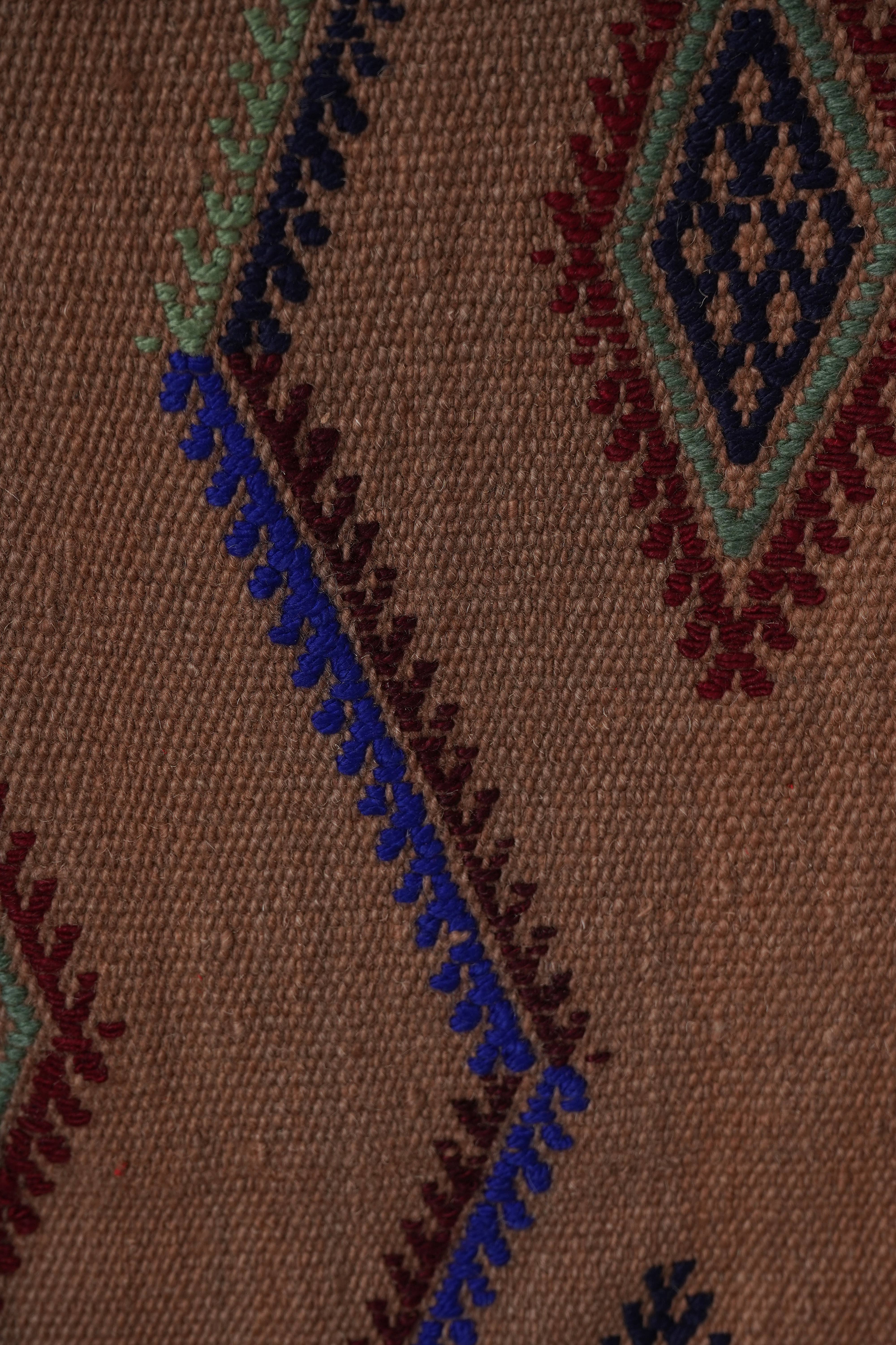 Vintage Turkish Jajim Runner 1'7'' x 12'6''