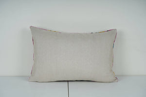 Silk Ikat Velvet Pillow Cover Set of 2 | 16'' x 24''