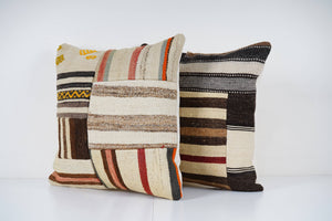 Kilim Patchwork Pillow Cover Set of 2 | 20'' x 20''