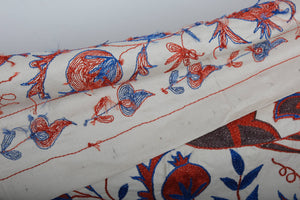 Bird Suzani Wall Hanging & Bedspread | 3'7'' x 6'1''