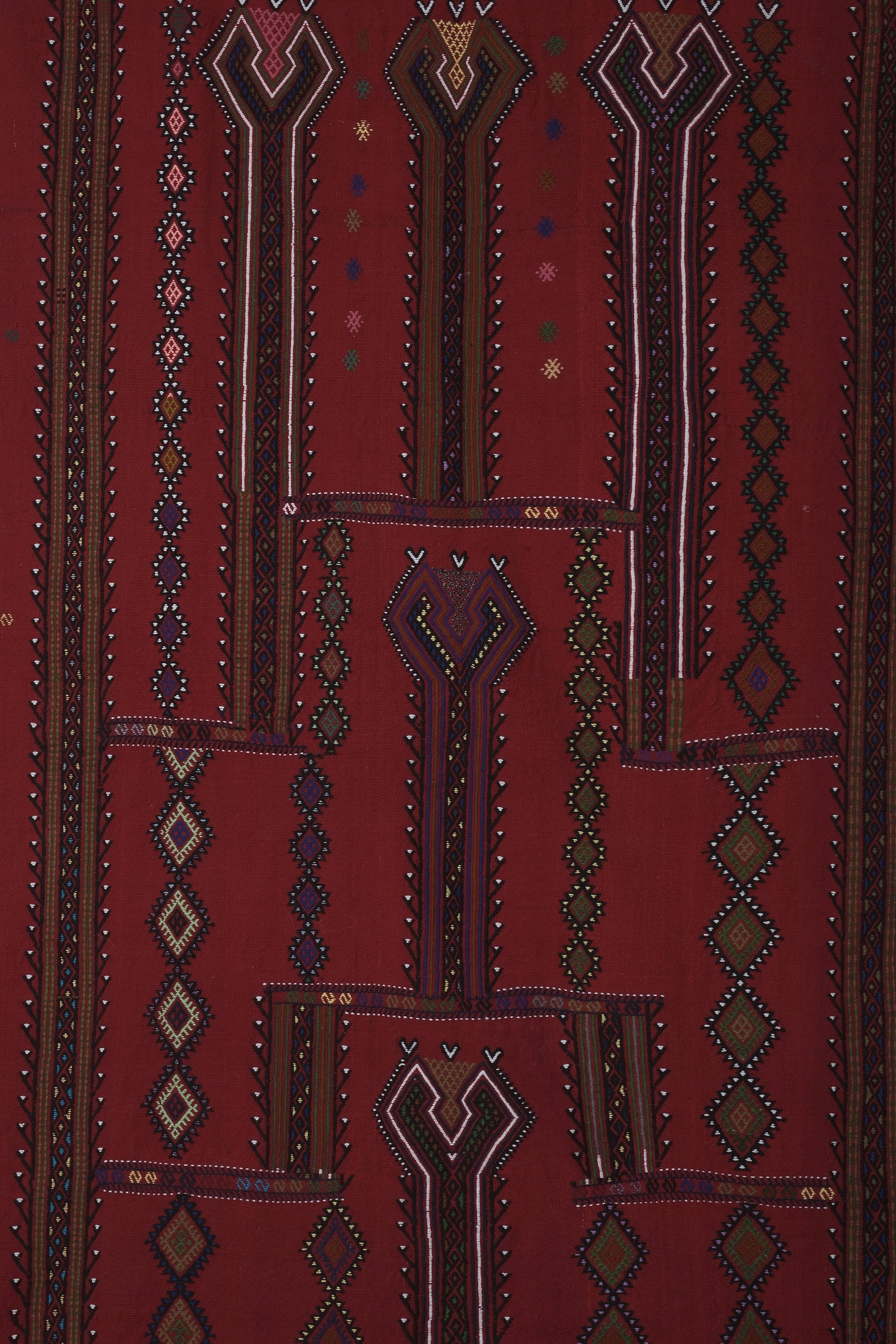 Vintage Turkish Kilim Rug 4'9'' x 7'7''