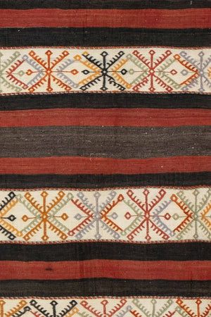 Vintage Turkish Kilim Runner 2'1'' x 7'4''