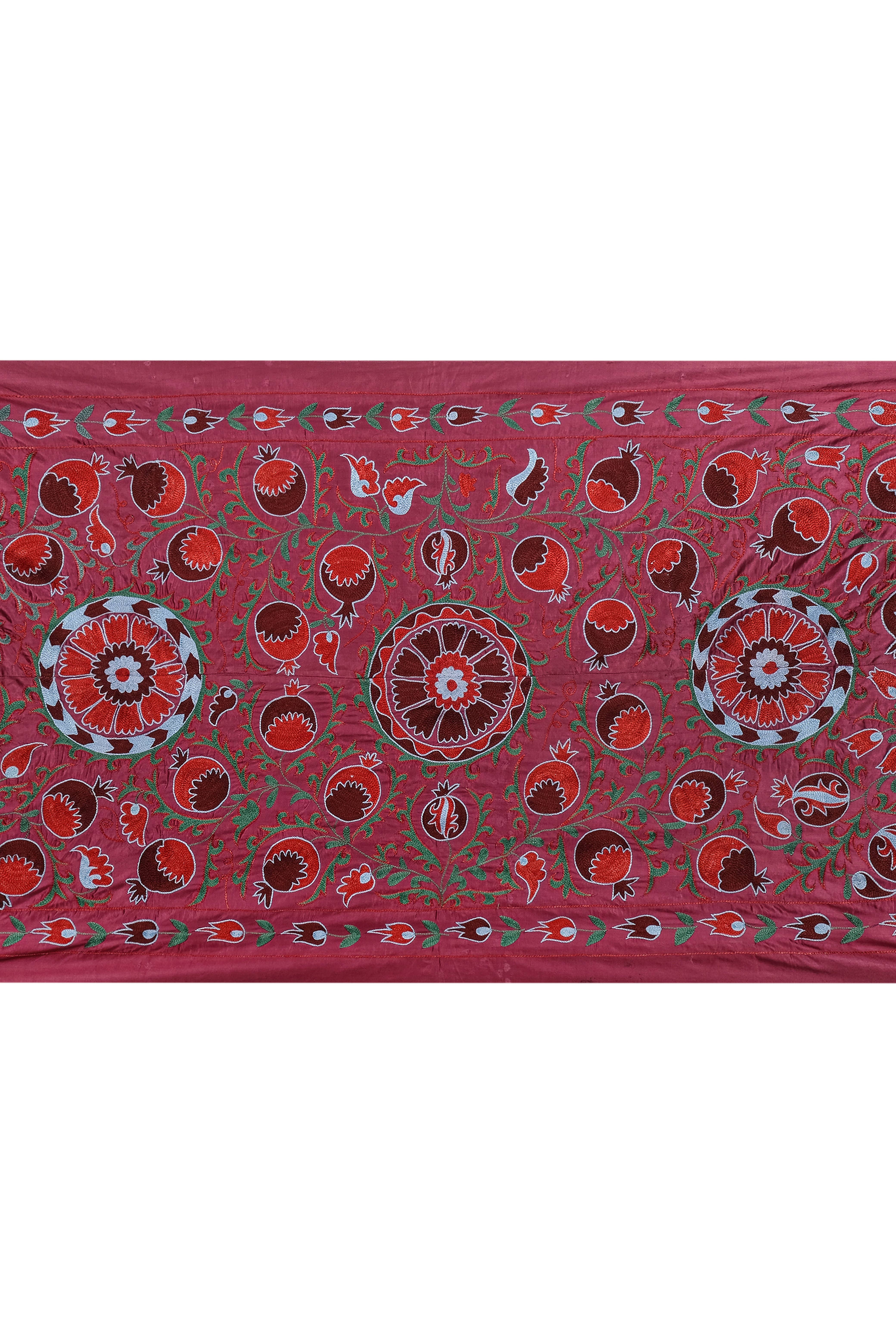 Silk Suzani Table Runner | 3'1'' x 6'5''