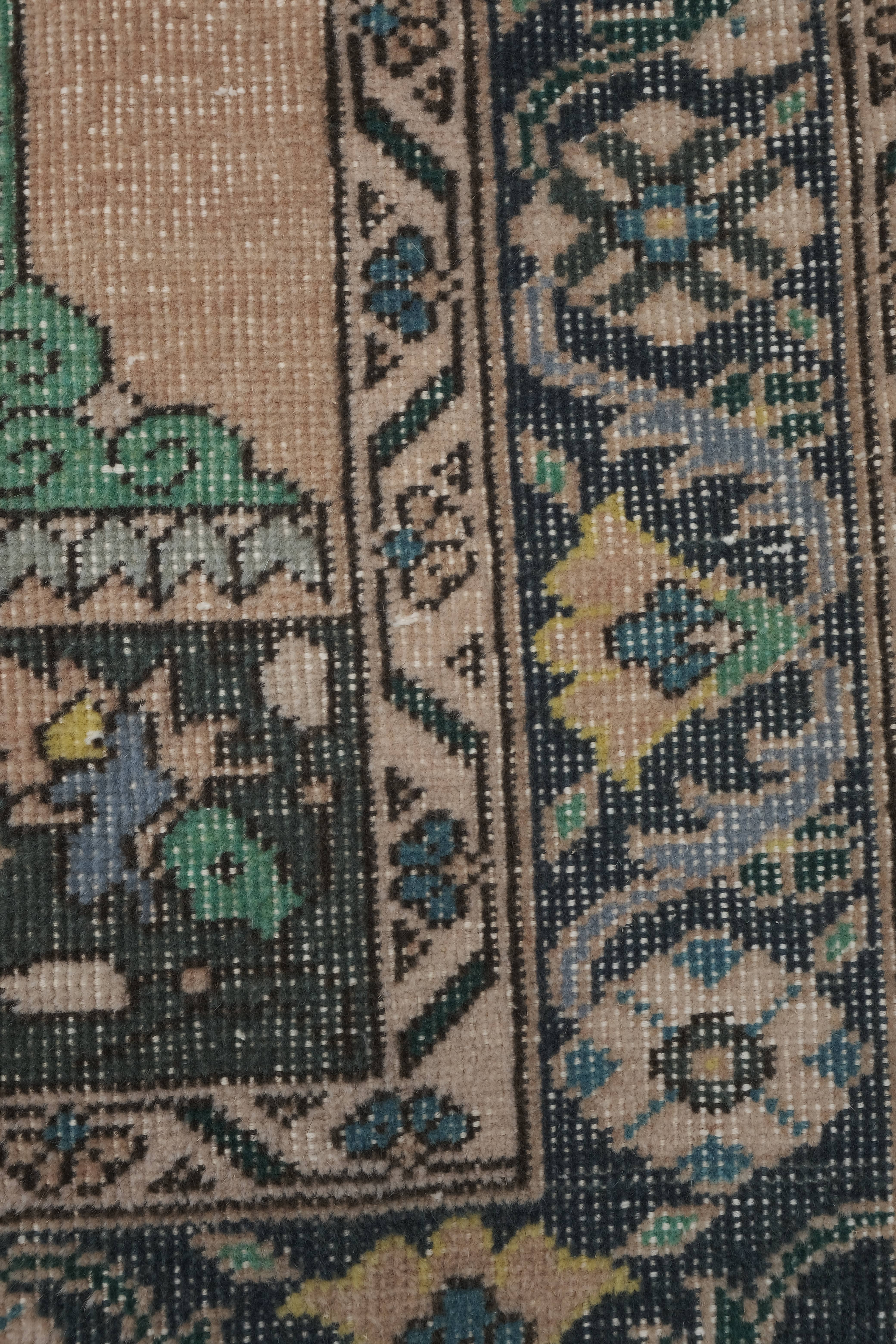 Vintage Turkish Anatolian Rug 3'8'' x 5'11''