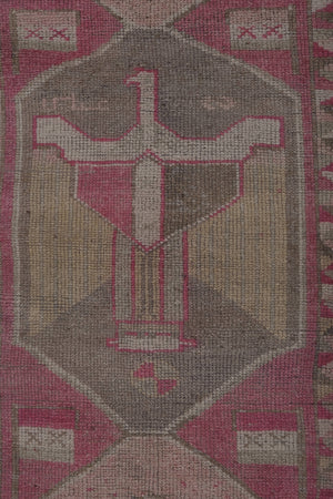 Vintage Turkish Runner Rug 3'5'' x 11'6''