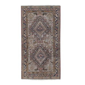 Vintage Turkish Soumac Kilim Rug 3'8'' x 6'8''