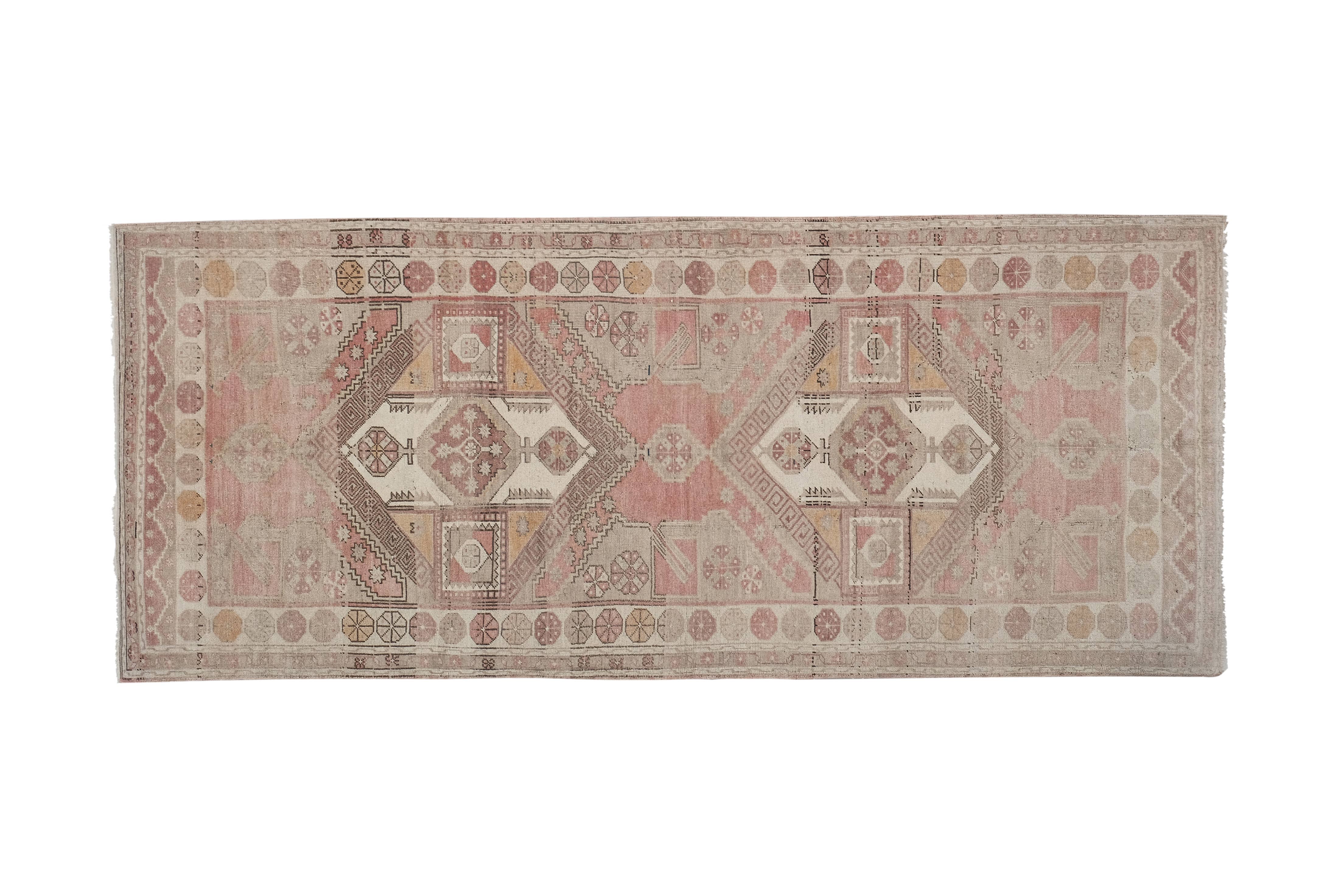 Vintage Turkish Anatolian Runner Rug 5'2'' x 12'2''
