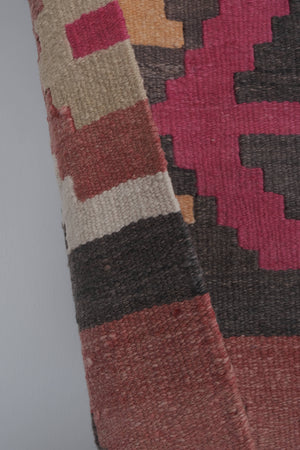 Vintage Turkish Kilim Runner 2'6'' x 21'1''