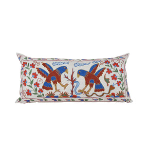 Bird Suzani Bedding Pillow Cover | 18'' x 38''