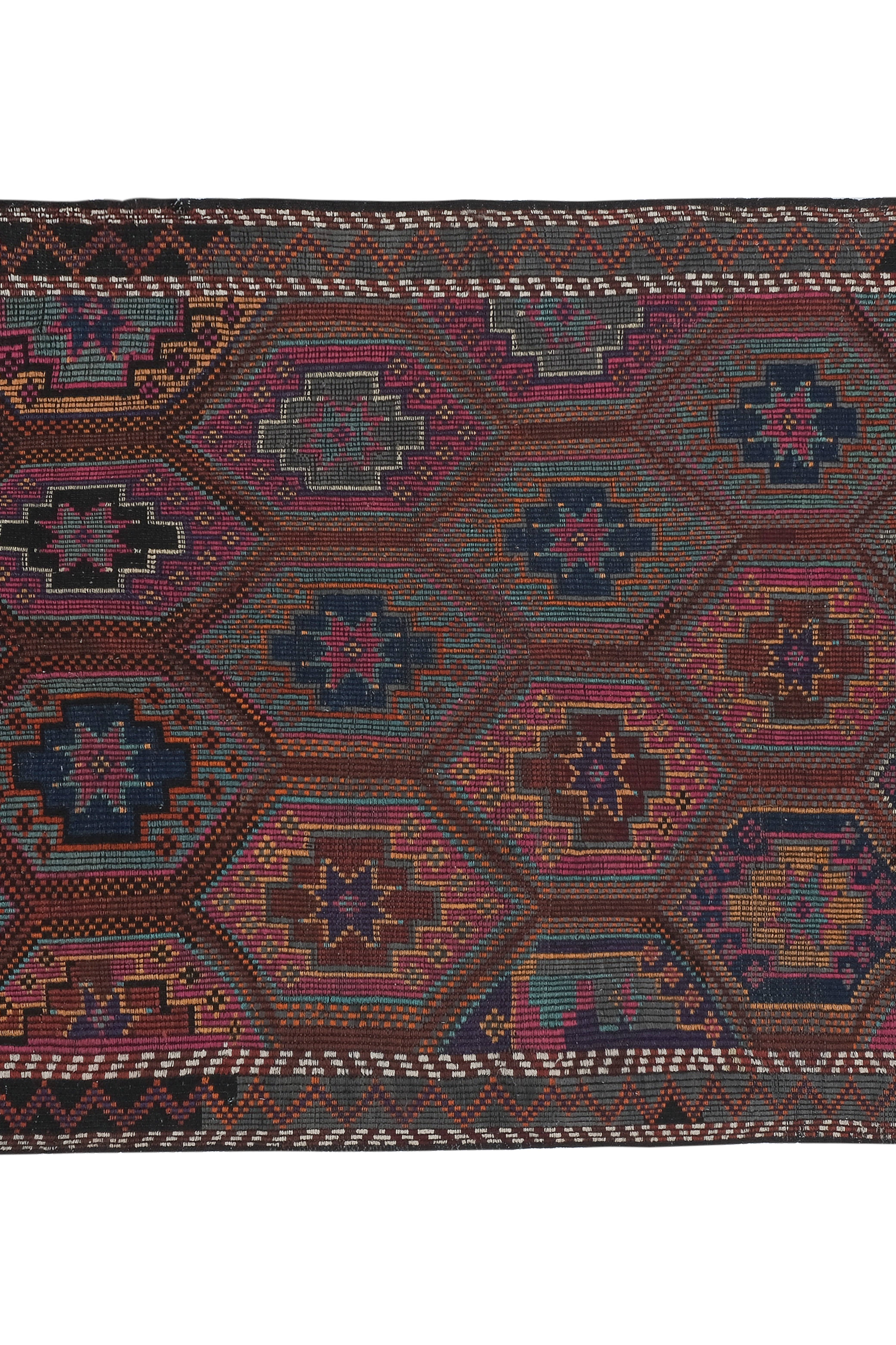 Vintage Turkish Kilim Rug 5'6'' x 9'2''