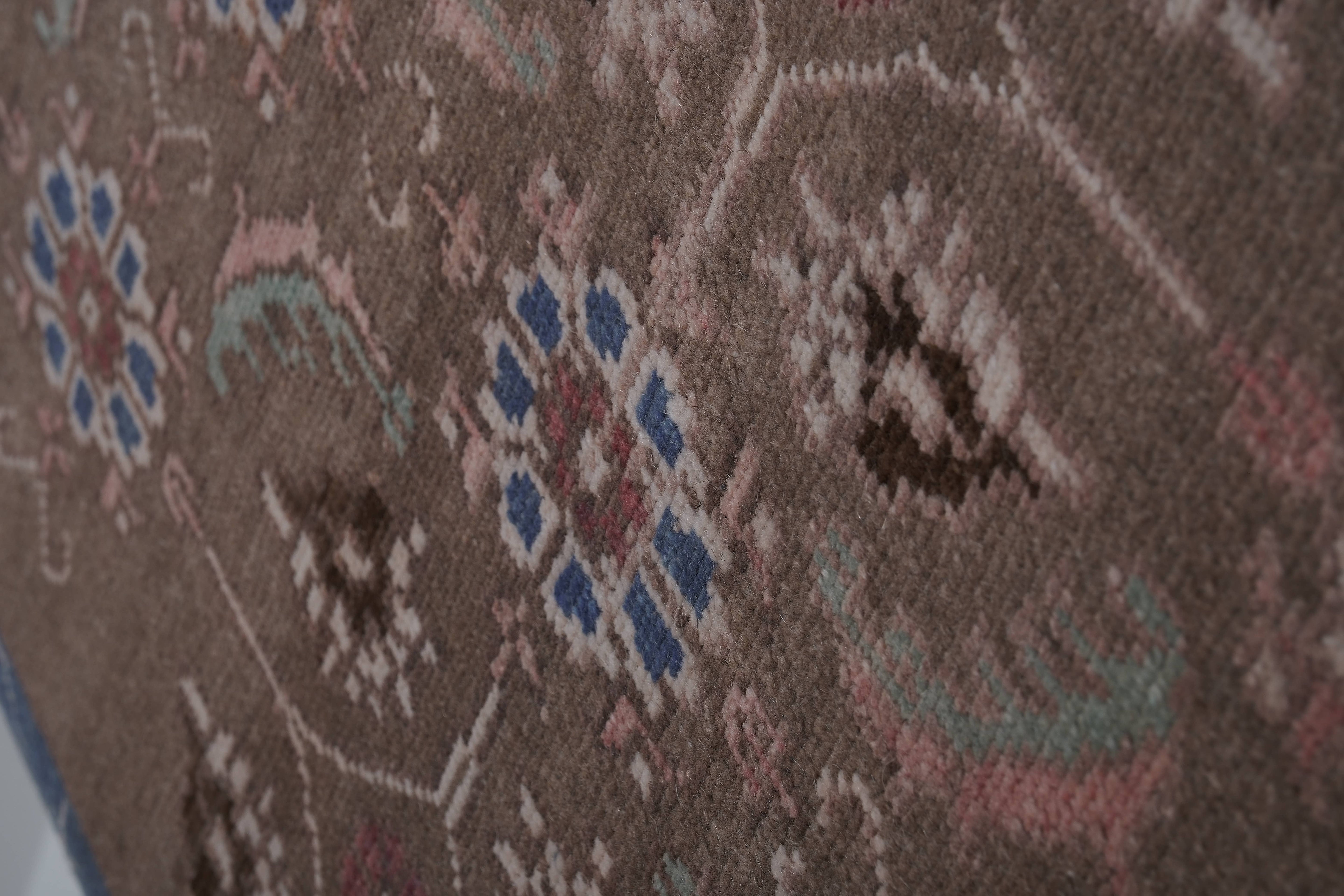 Vintage Turkish Karapinar Rug 2'6'' x 7'5''