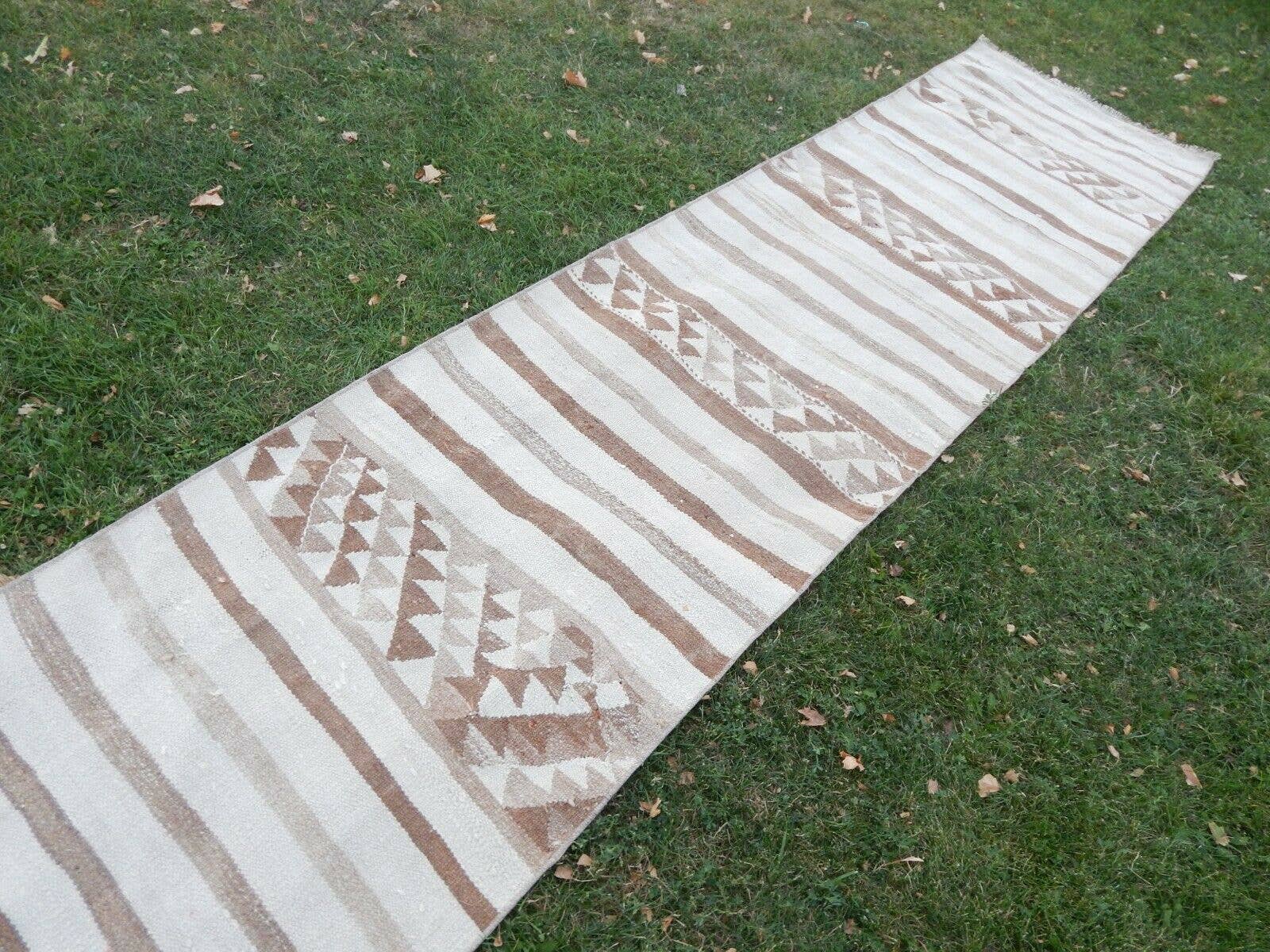 Vintage Herki Kilim Runner 2'9'' x 11'1''