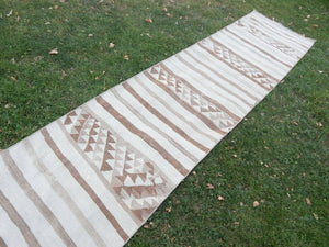 Vintage Herki Kilim Runner 2'9'' x 11'1''
