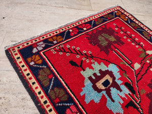 Vintage Turkish Yastik Rugs Set of 2 | 29'' x 31''