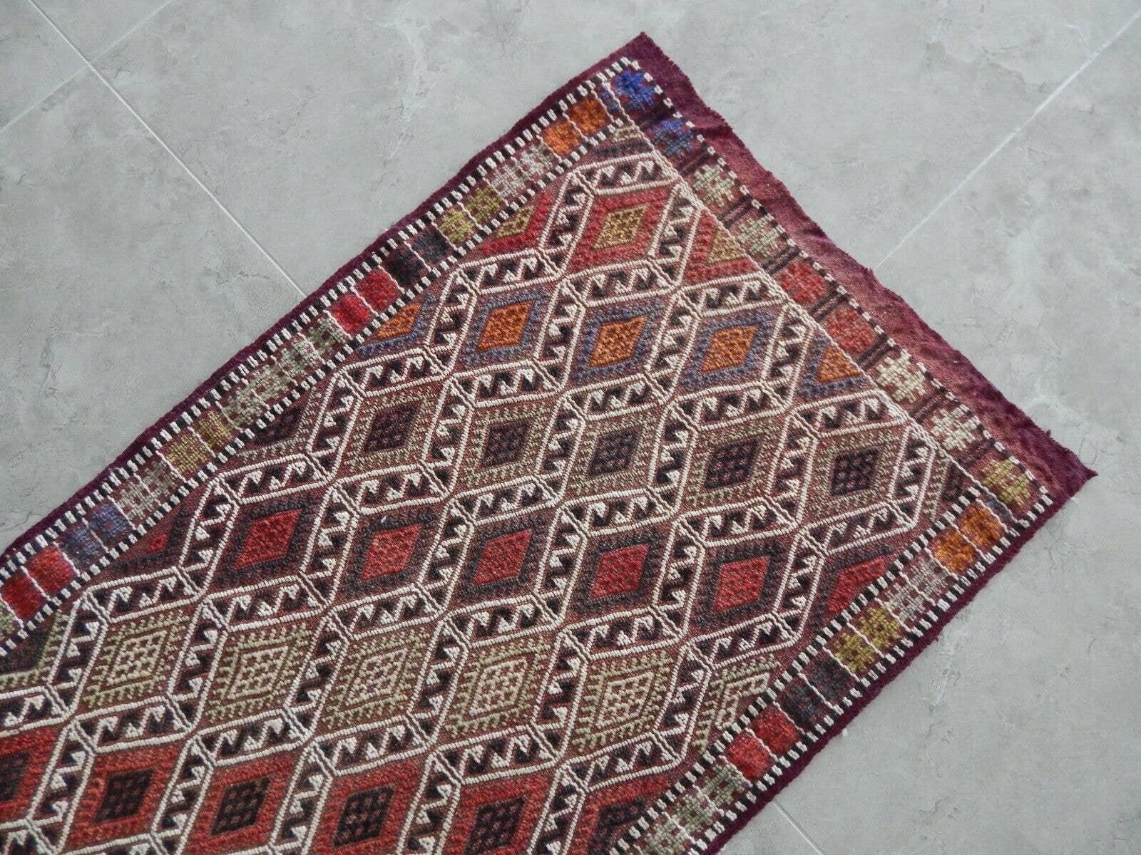 Vintage Konya Yastik Rug 20'' x 41''