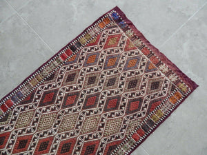 Vintage Konya Yastik Rug 20'' x 41''