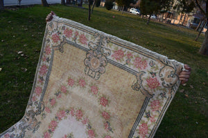 Vintage Turkish Rug 3'9'' x 6'11''